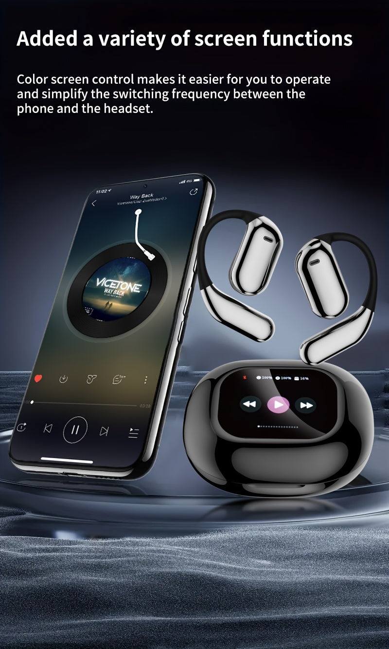 Mosyxe ENC Call Noise Reduction Listen Touch Screen Control Earbuds