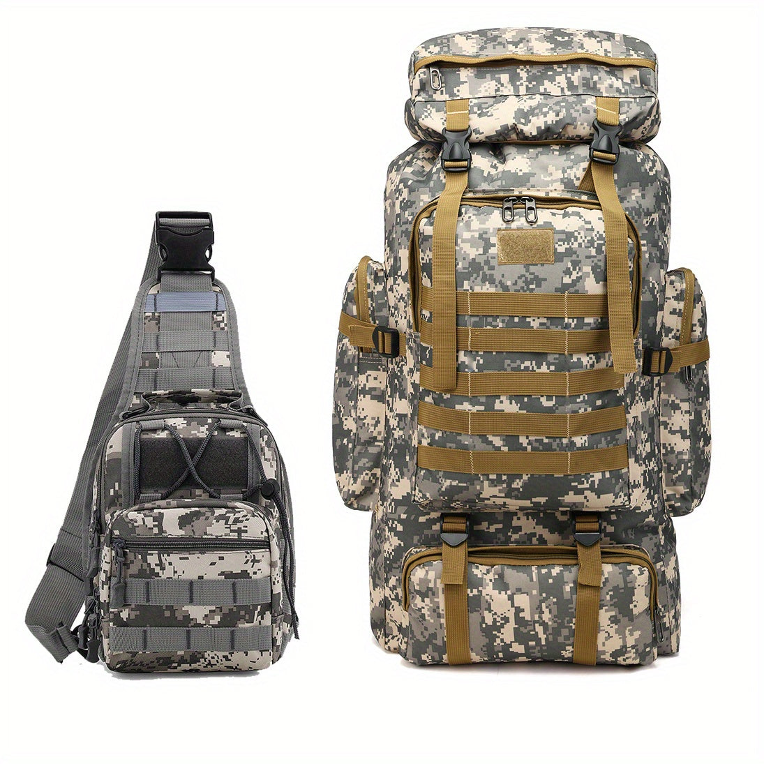 2 large-capacity camouflage backpack