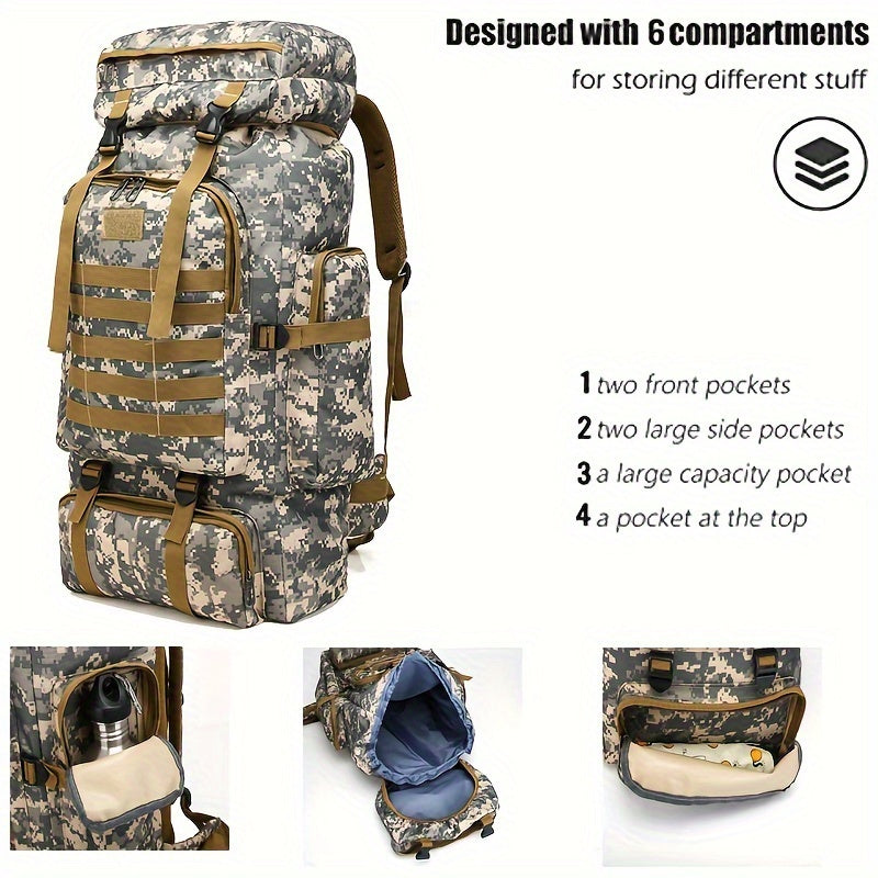 2 large-capacity camouflage backpack
