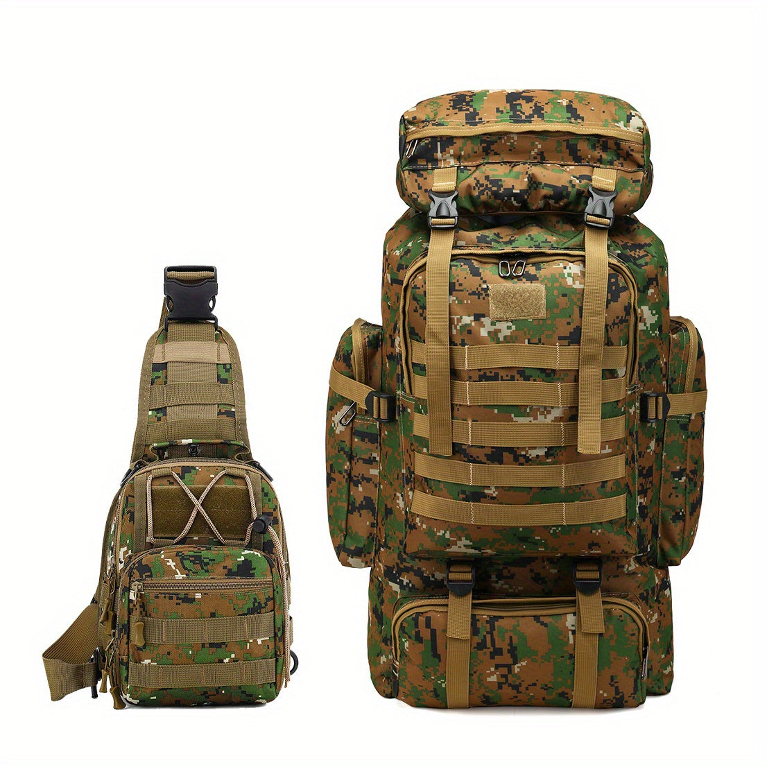 2 large-capacity camouflage backpack