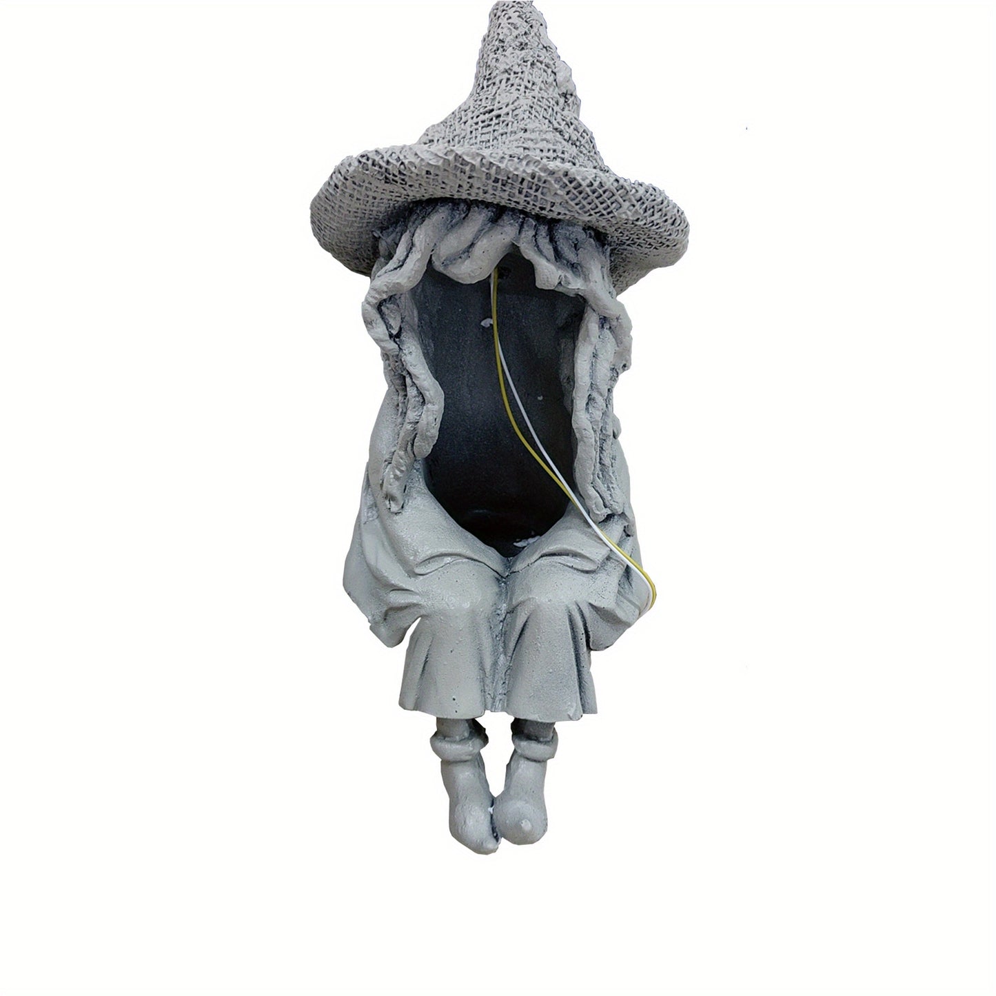 Solar Witch Figurine Light Outdoor Decoration