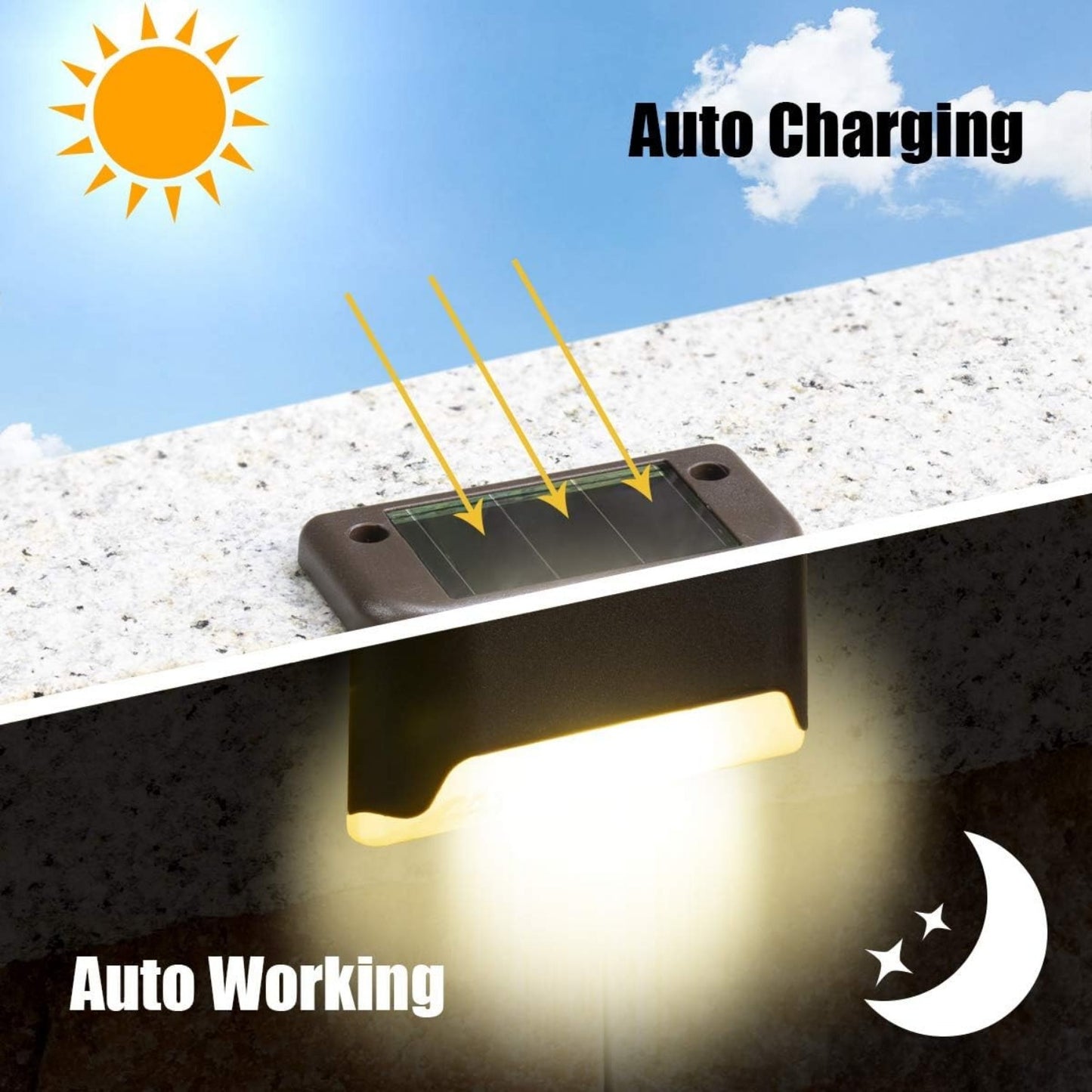Solar Deck Lights Outdoor 16 Pack