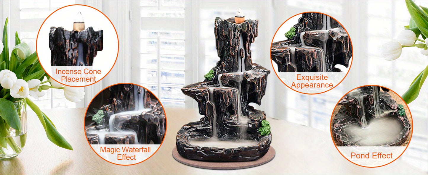Waterfall Monk Incense Burner