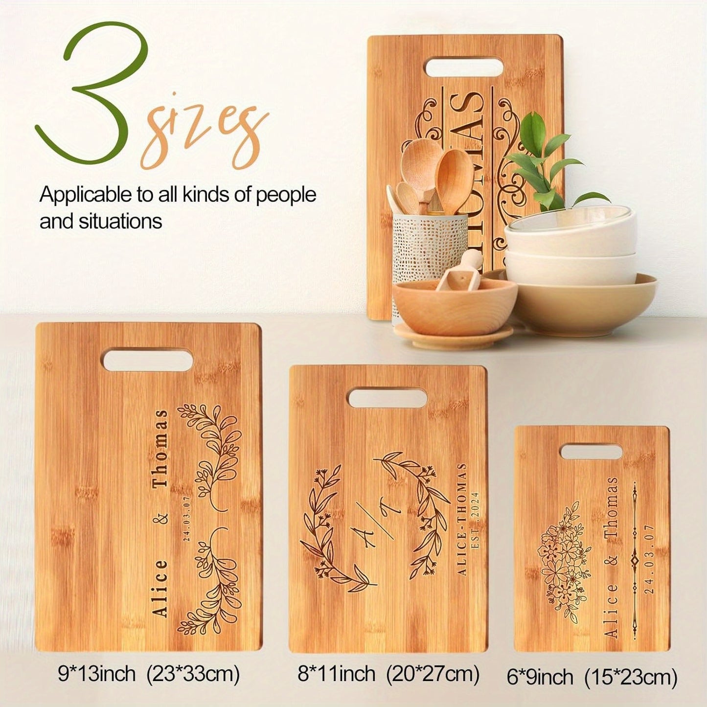 Custom Engraved Bamboo Cutting Board