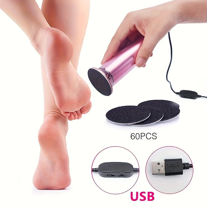 60-Piece Replacement Sandpaper Electric Foot Grinder