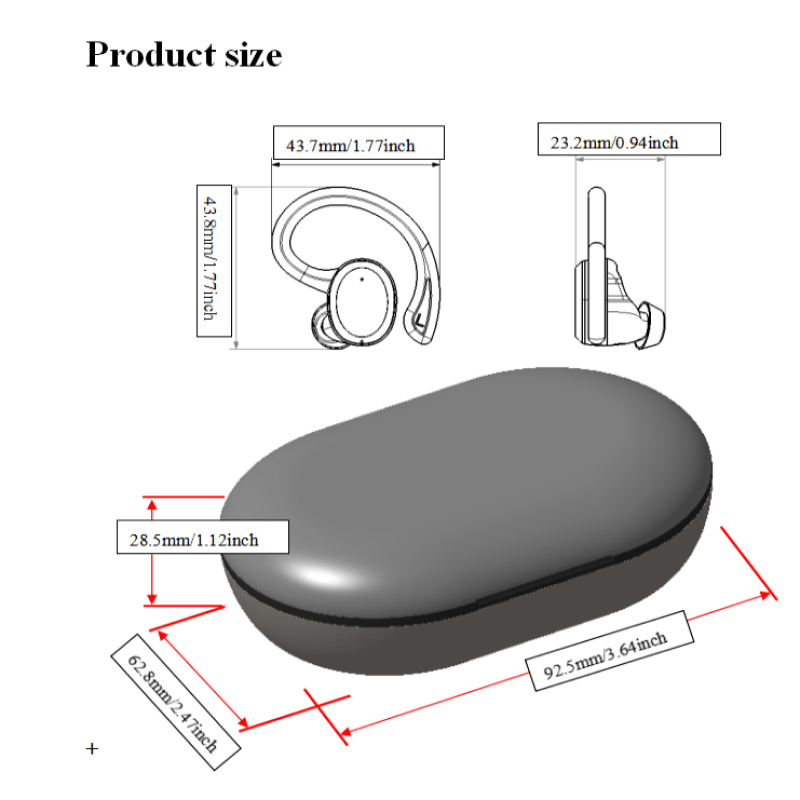 Q38 New Wireless Earbuds For Running Sports
