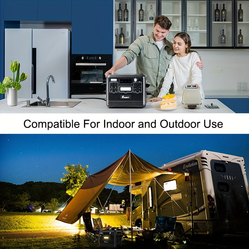 Nurzviy Portable Power Station 2400W With 400W Foldable Solar Panel