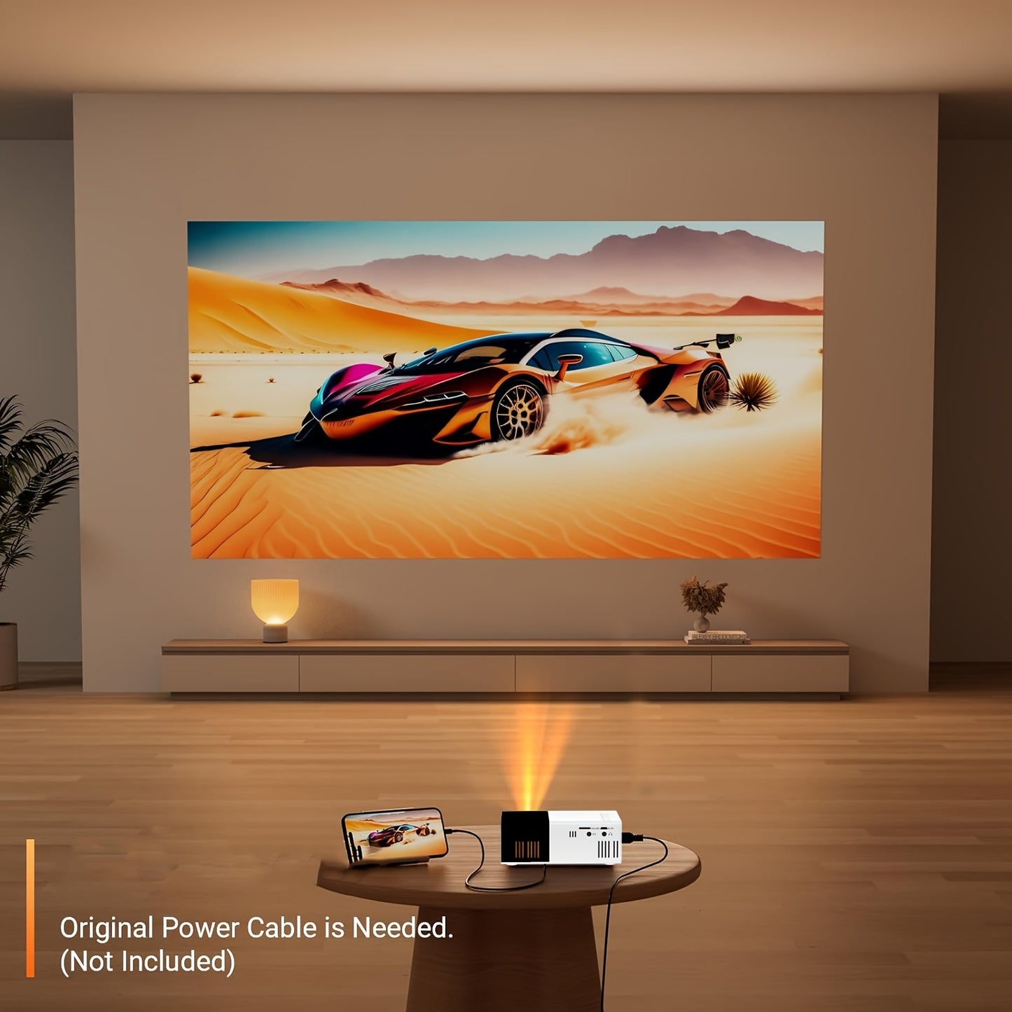 2024 Newest Model Portable Outdoor Projector, Compatible