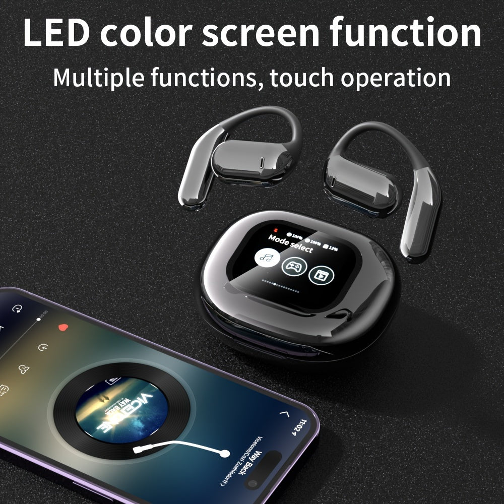 Mosyxe ENC Call Noise Reduction Listen Touch Screen Control Earbuds