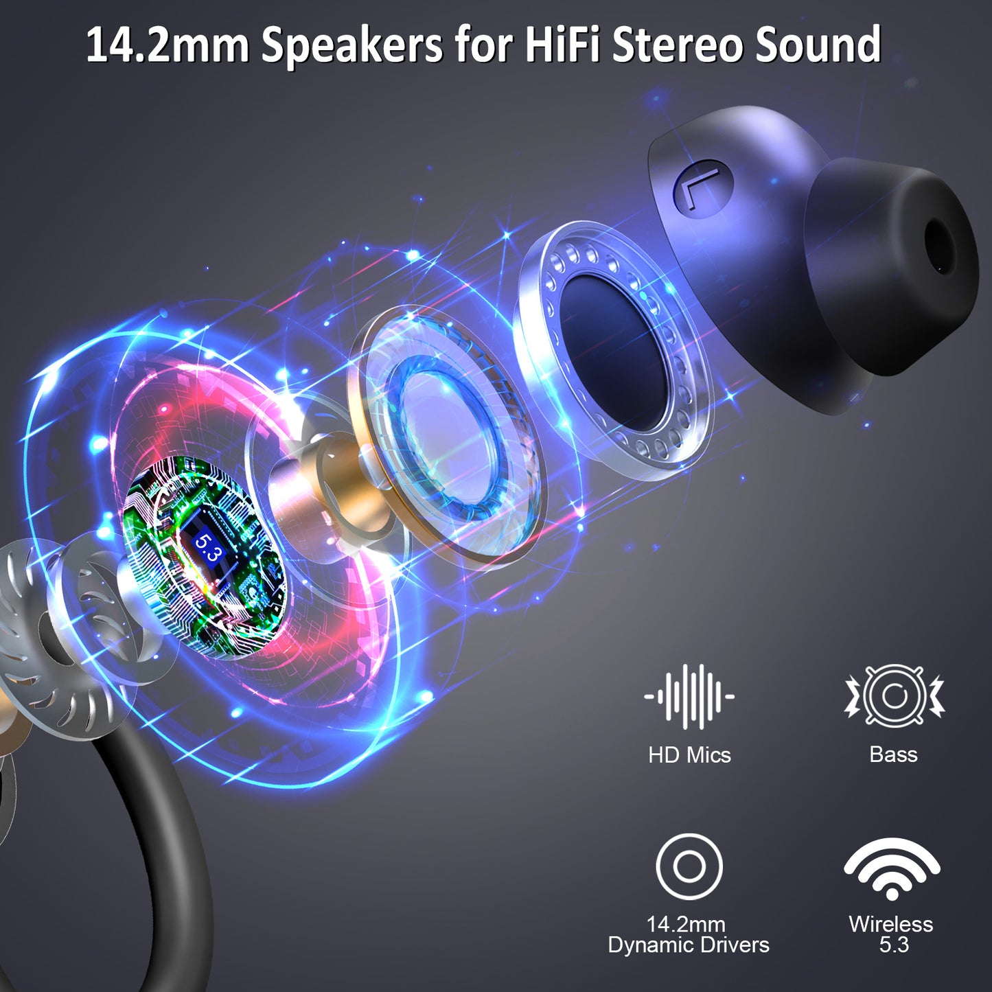 Q38 New Wireless Earbuds For Running Sports