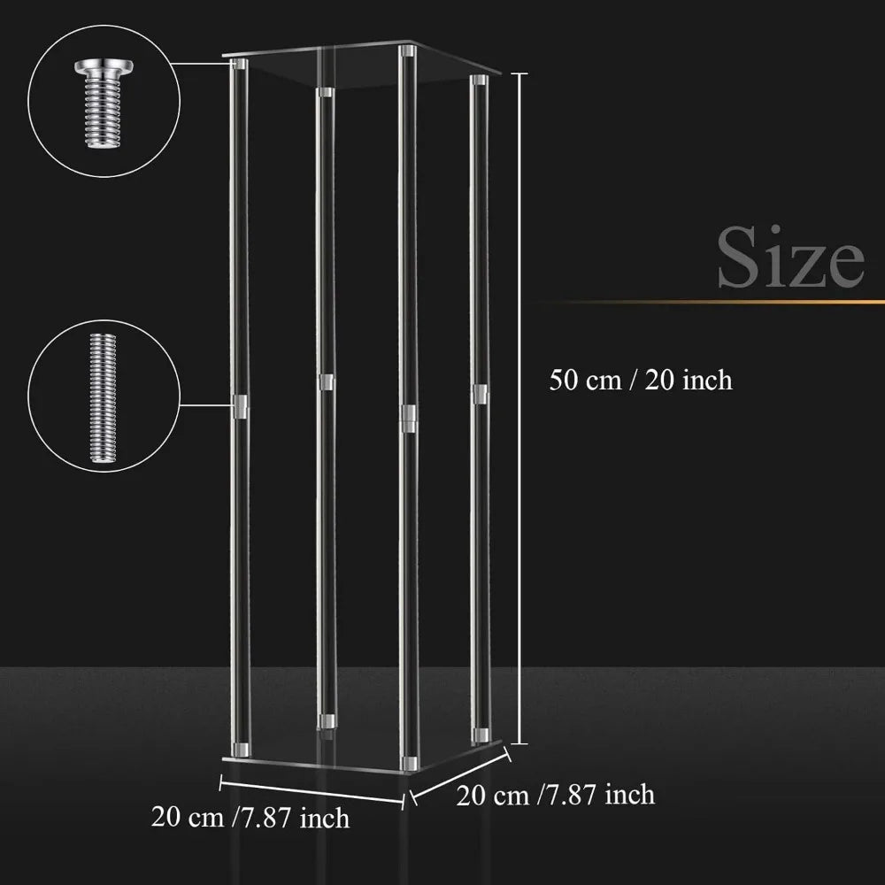 Vase 12 Pieces Tall Acrylic Vase