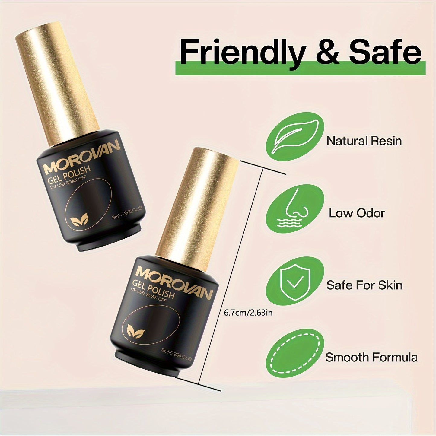 Morovan Gel Nail Polish Kit: 28 Colors Gel Nail Polish Set