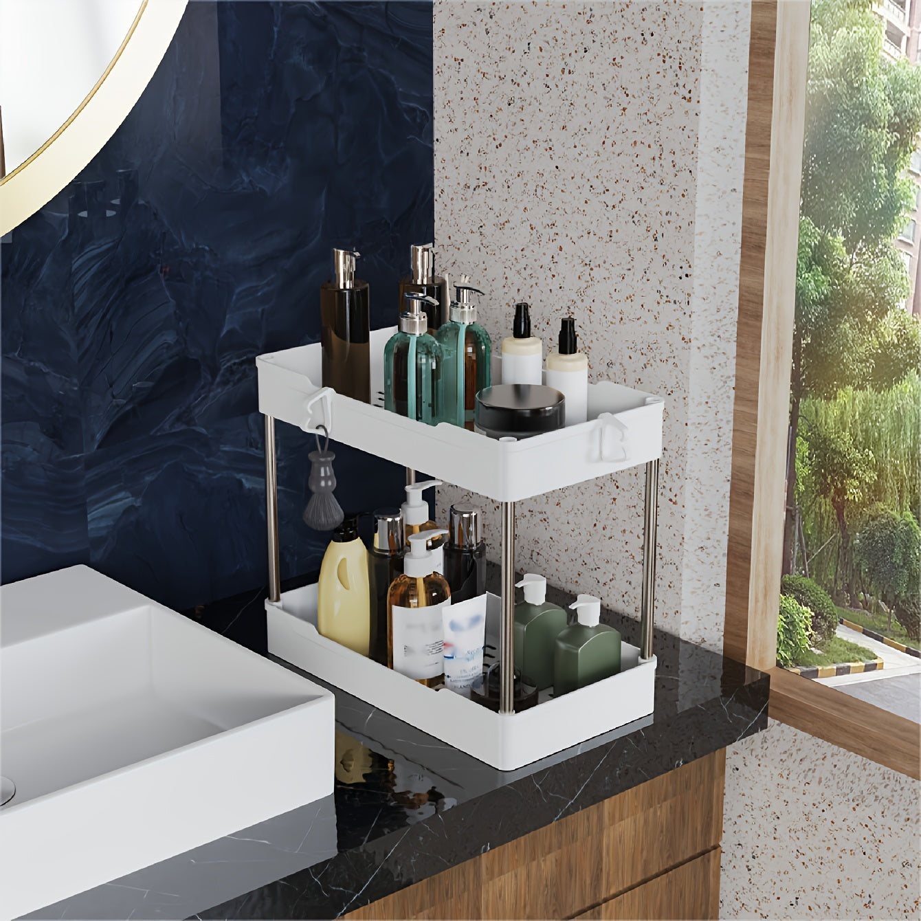 3Pcs Under Bathroom Sink Organizers and Storage
