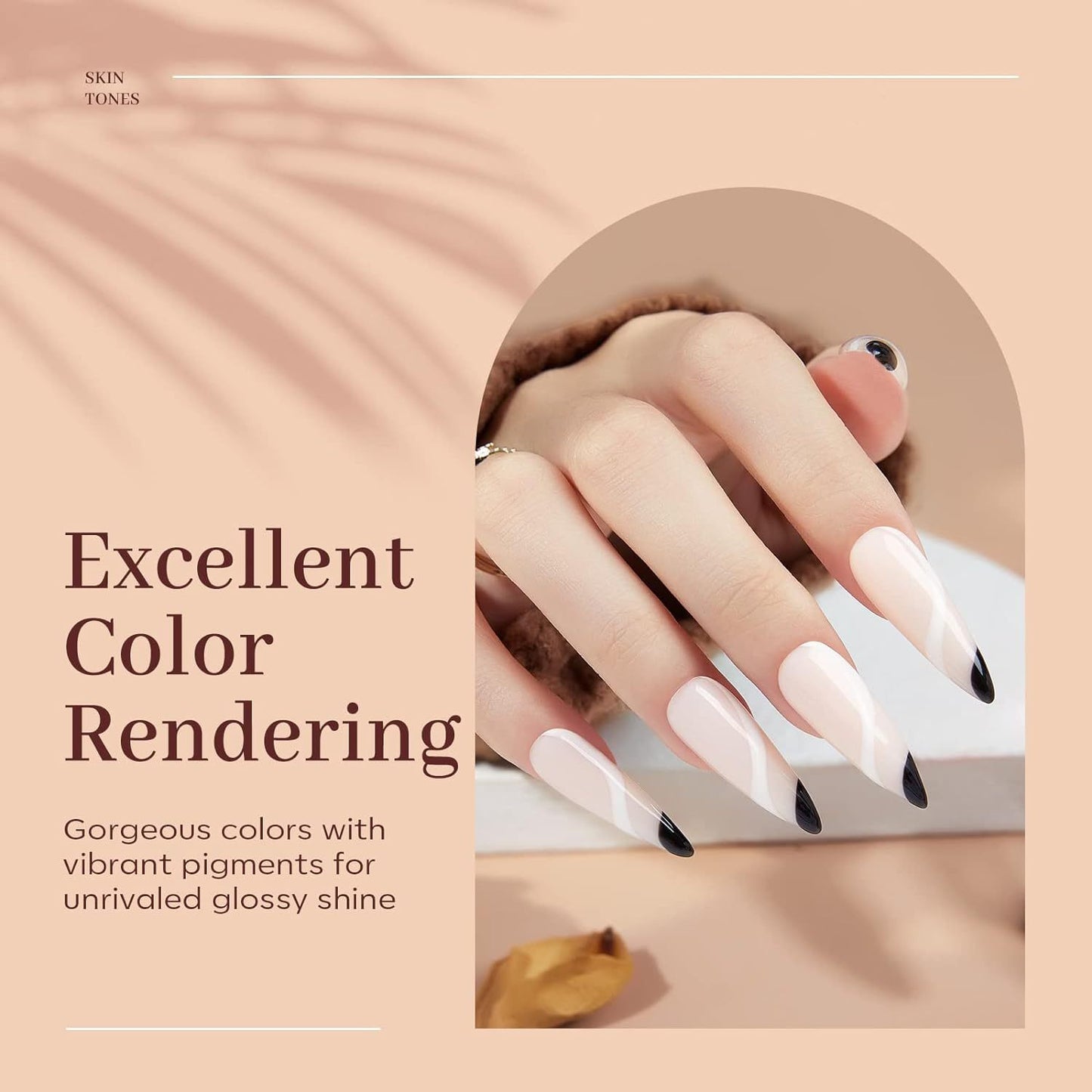 Modelones Poly Nail Gel, 6 Colors Nude Skin Tones