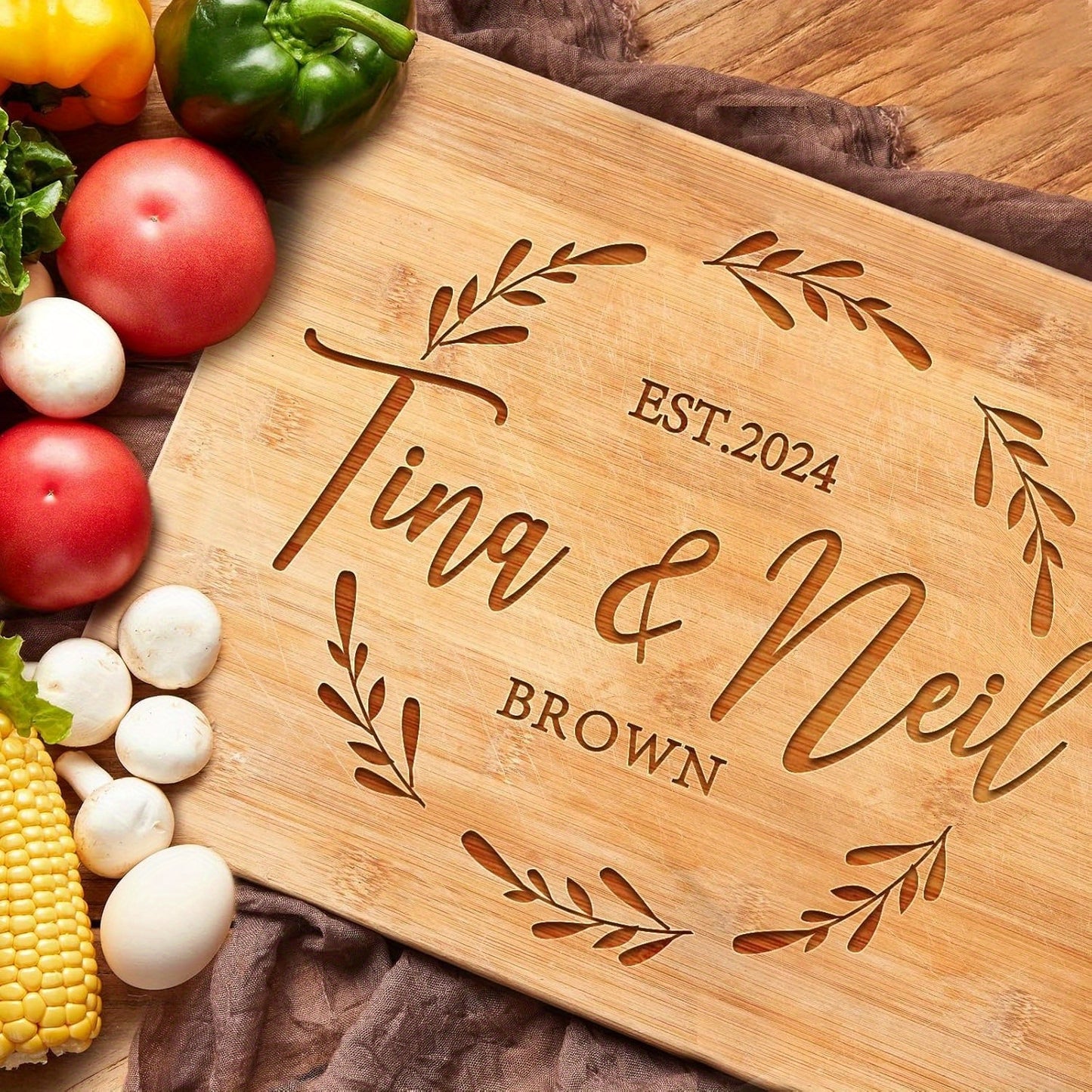 Custom Engraved Bamboo Cutting Board