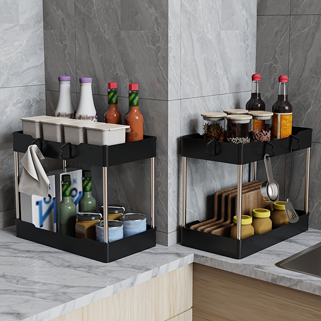 3Pcs Under Bathroom Sink Organizers and Storage
