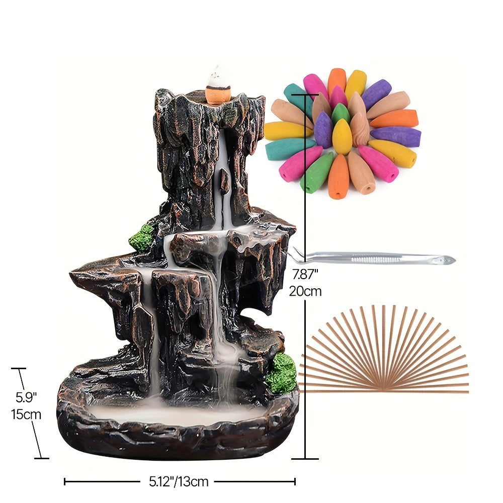 Waterfall Monk Incense Burner