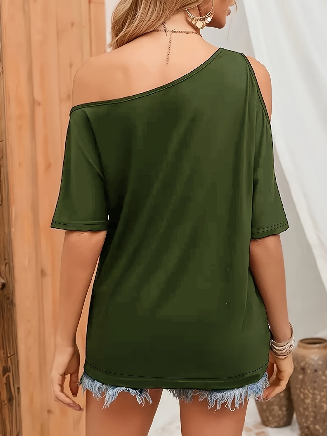 Women's Casual Off-the-shoulder T-shirt